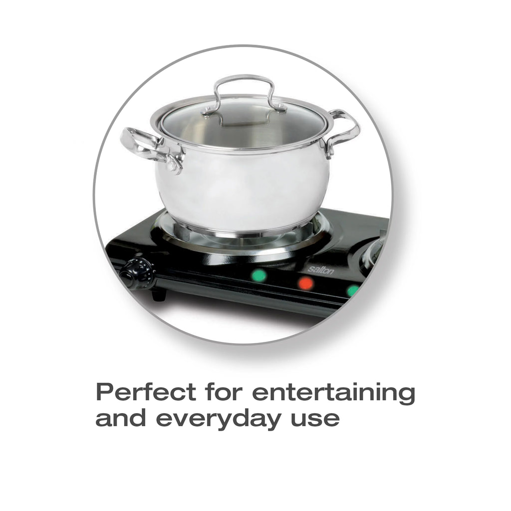 Portable Double Burner Cooktop L763