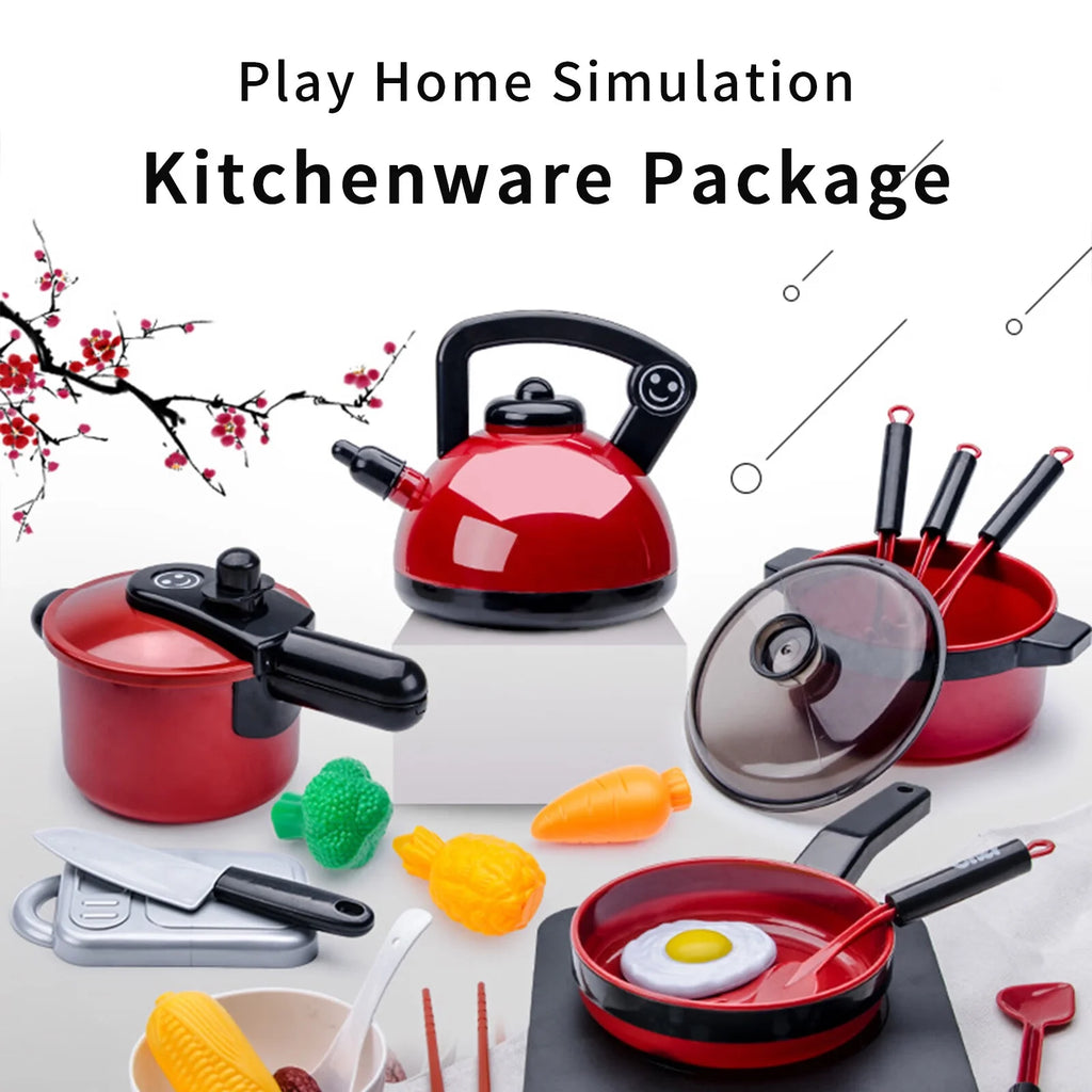 51 Pcs Kids Kitchen Playset Pots and Pans O936266