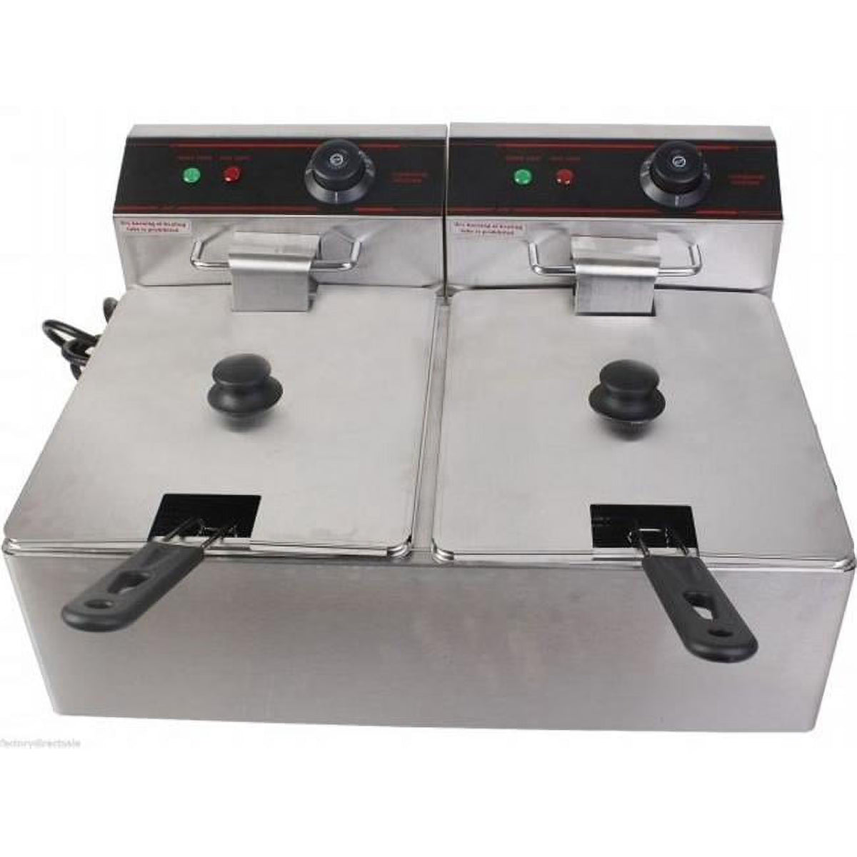 5000 Watt Dual Tank Stainless Electric Deep Fryer W752
