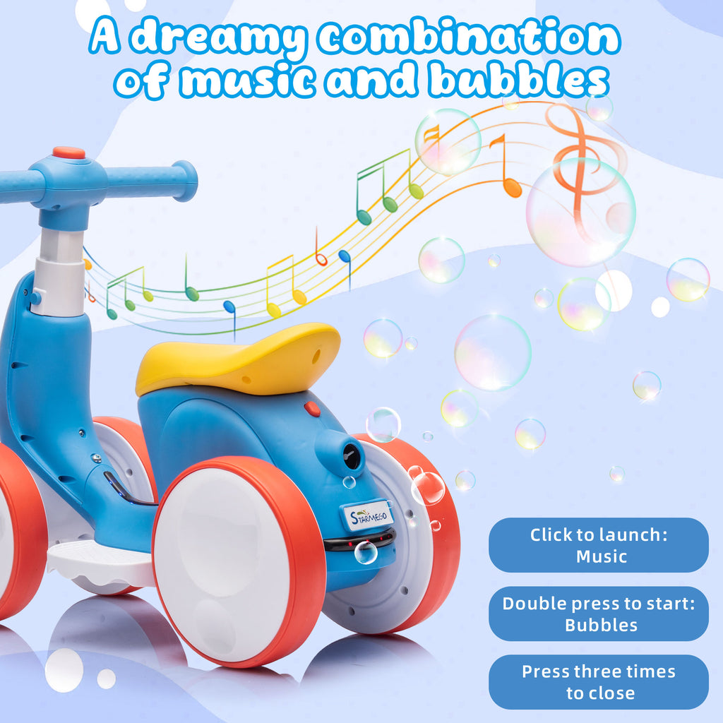 Blue Ride On Electric Car with Remote Control P815091