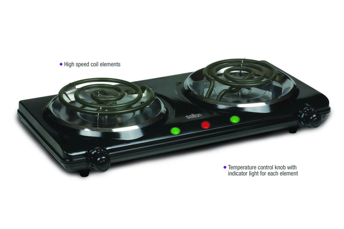 Portable Double Burner Cooktop L763