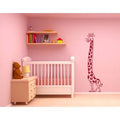Lavender Giraffe Wall Decal Height Ruler V476699