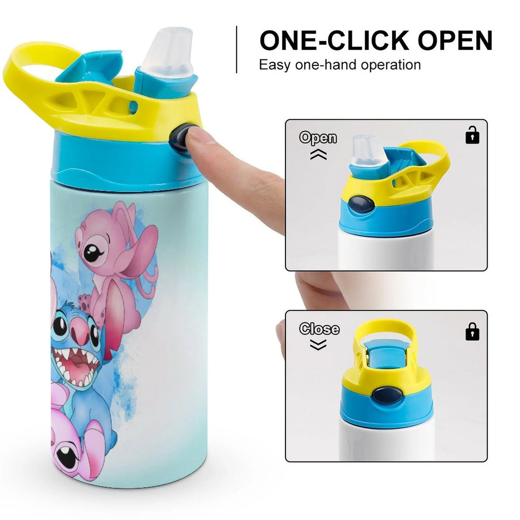 Stainless Steel Vacuum Insulated Water Bottle With Straw O3919