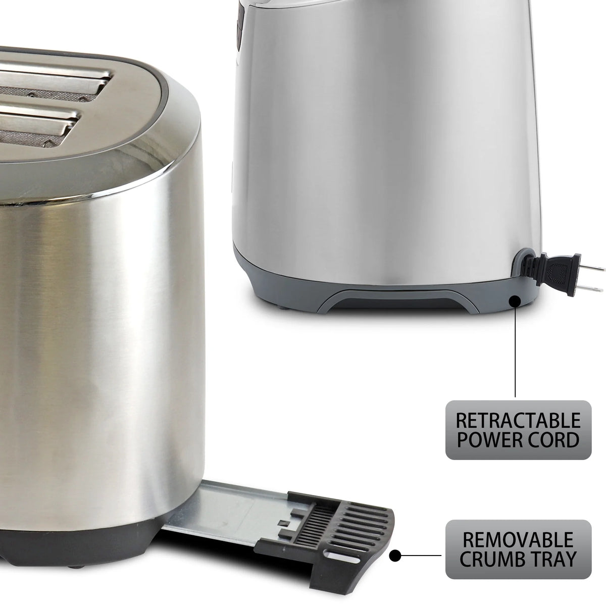 4-Slice Auto-Lift Long Slot Toaster, Stainless Steel F32686