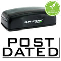 Pre-Inked Post Dated Stamp with Black Ink D1385