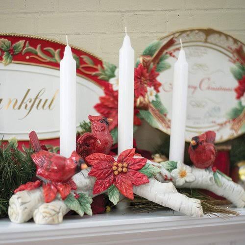 Assorted Cardinal Christmas Candelabra I1879