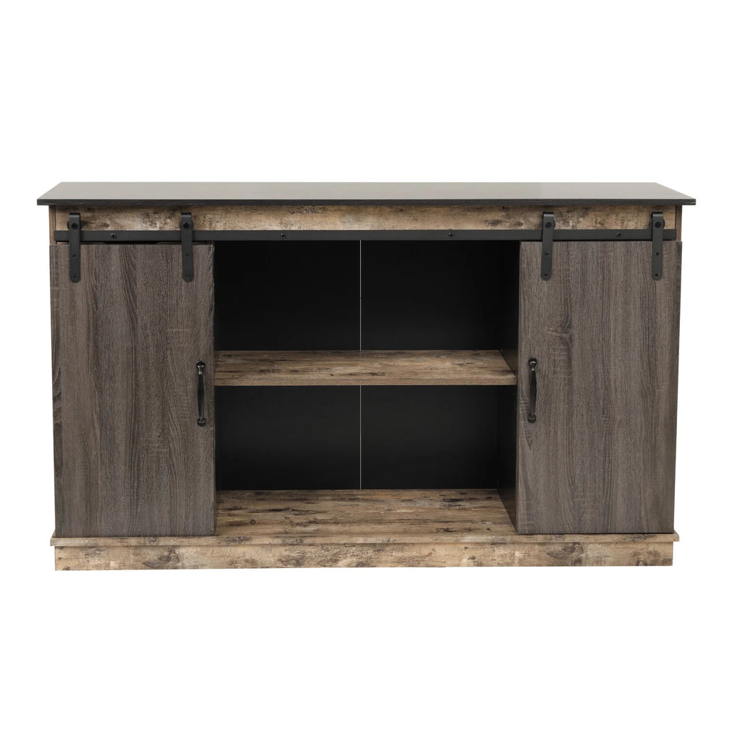 Six Drawer Storage Cabinet with Two Sliding Doors C9634
