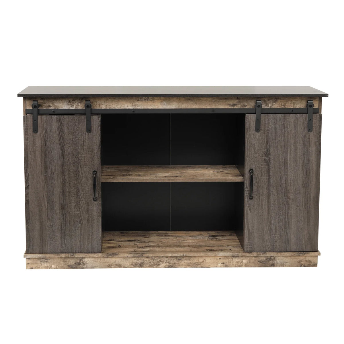 Six Drawer Storage Cabinet with Two Sliding Doors C9634