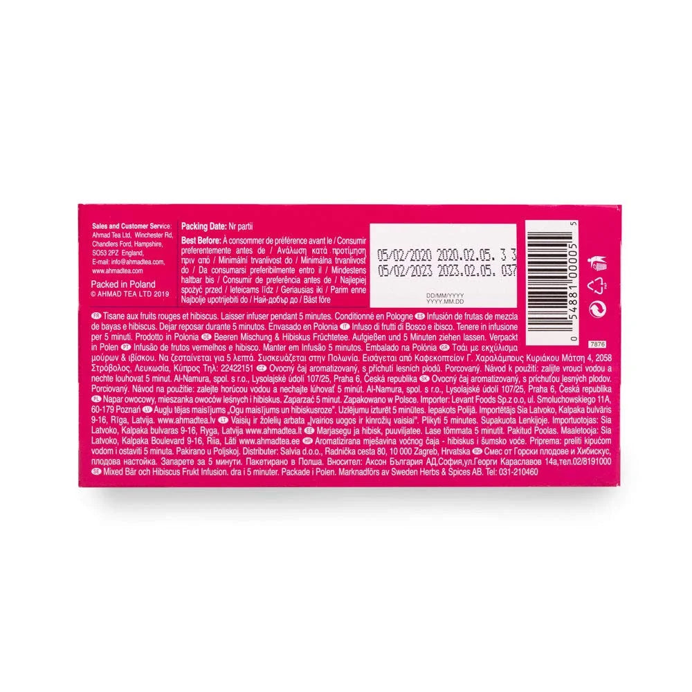 Mixed Berry Hibiscus Tea 20 bag Pack of 4 H1065