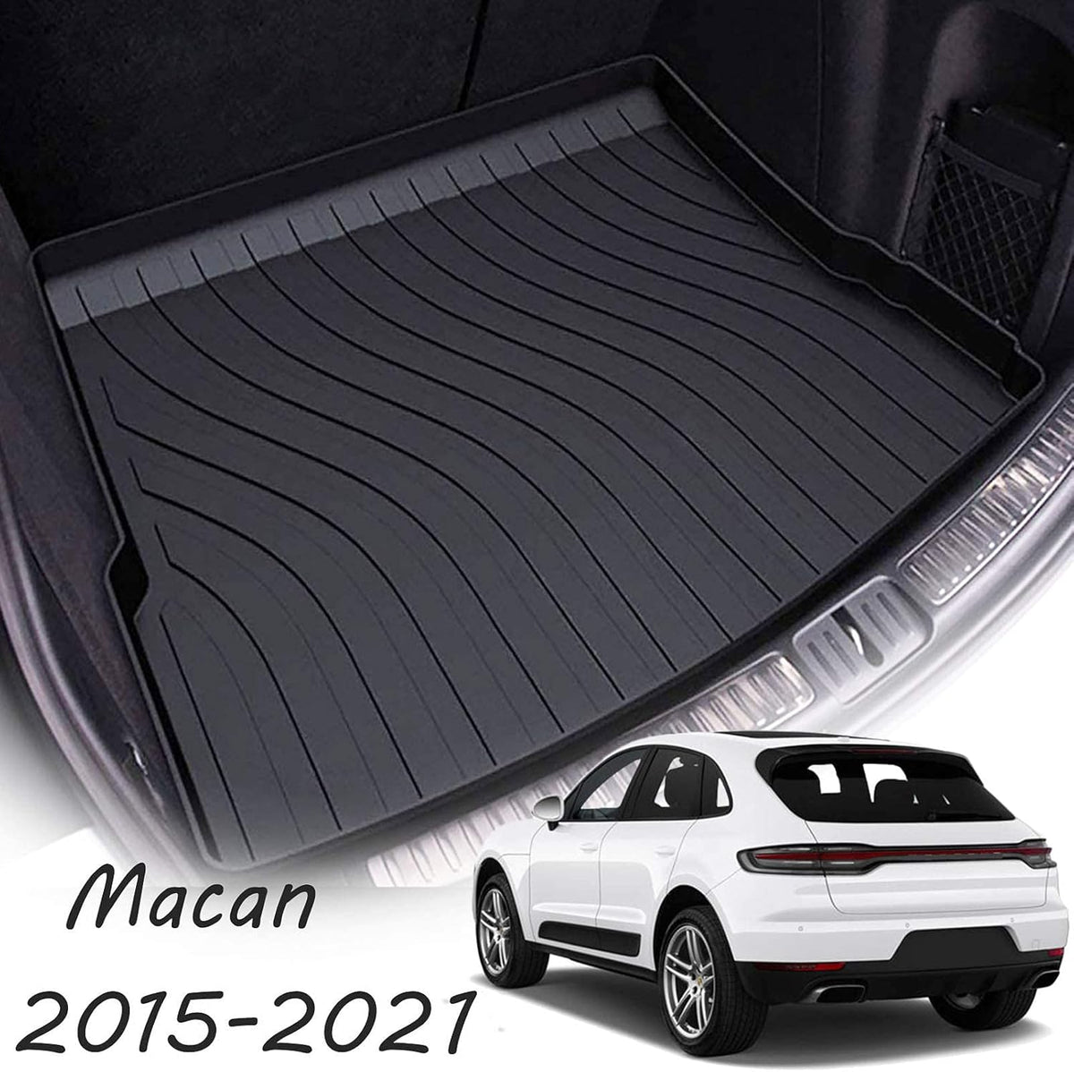 Black Cargo Liner Trunk Mat Cargo Tray V80898