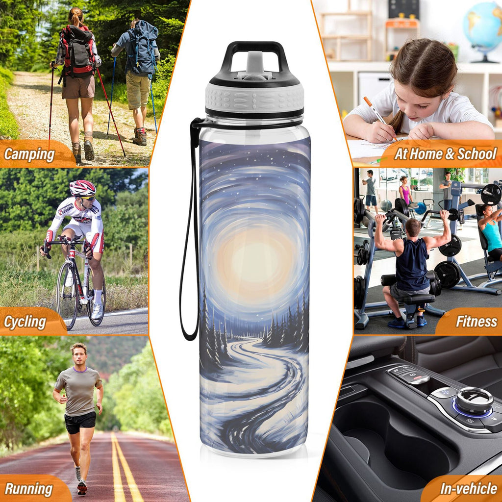 32oz Tritan Leakproof Clear Sports Water Bottle P204