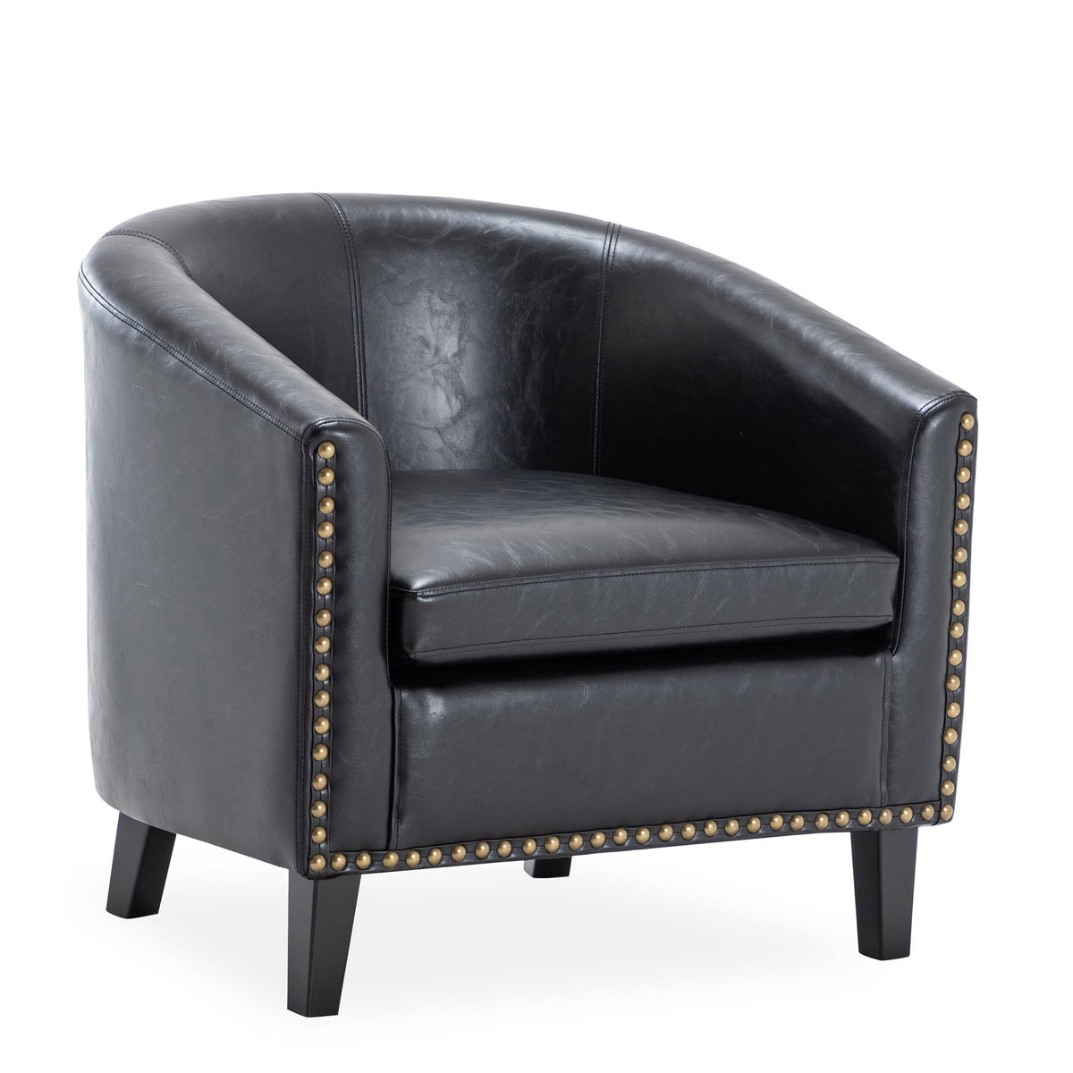 Beige Fabric Barrel Chair R92846