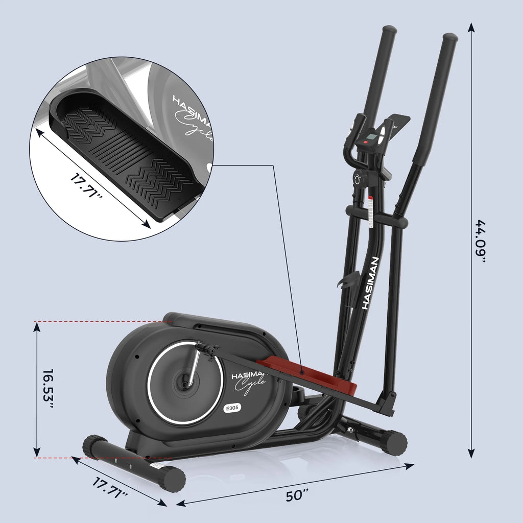 Magnetic Elliptical Exercise Machine with Pulse Rate Grips S8454