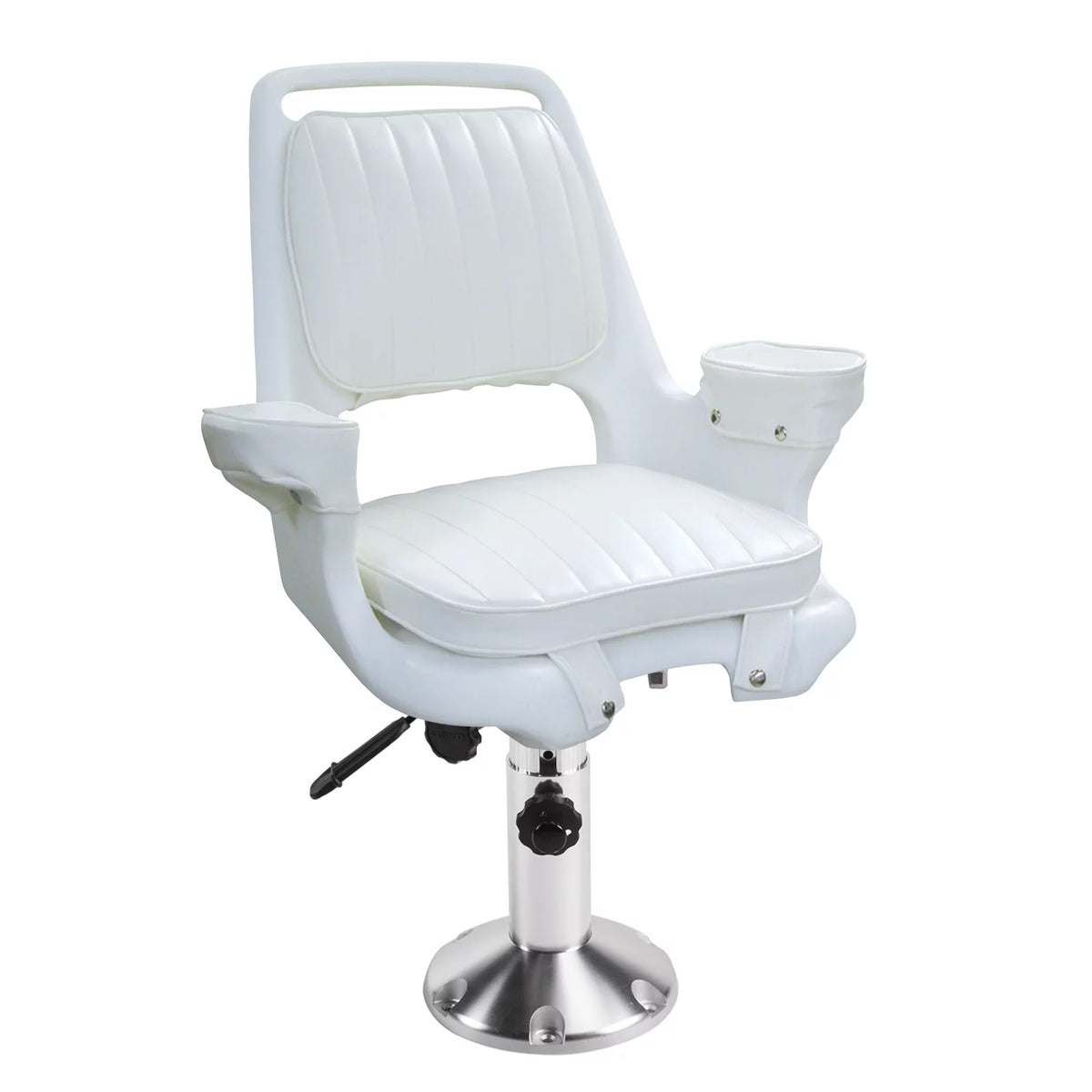 Captain's Chair with Adjustable Pedestal and Seat Slide J6197