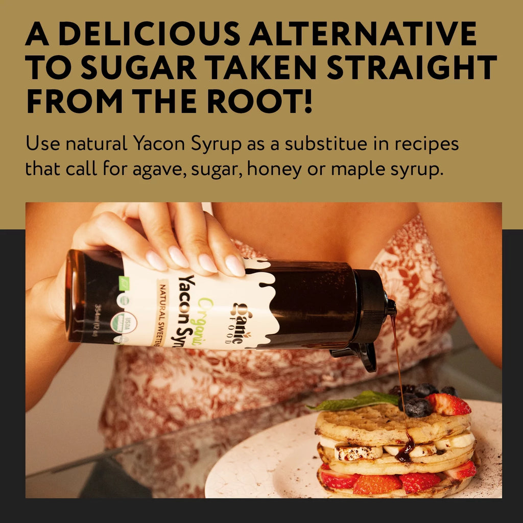 USDA Organic Yacon Syrup 12oz Natural Sweetener L28702