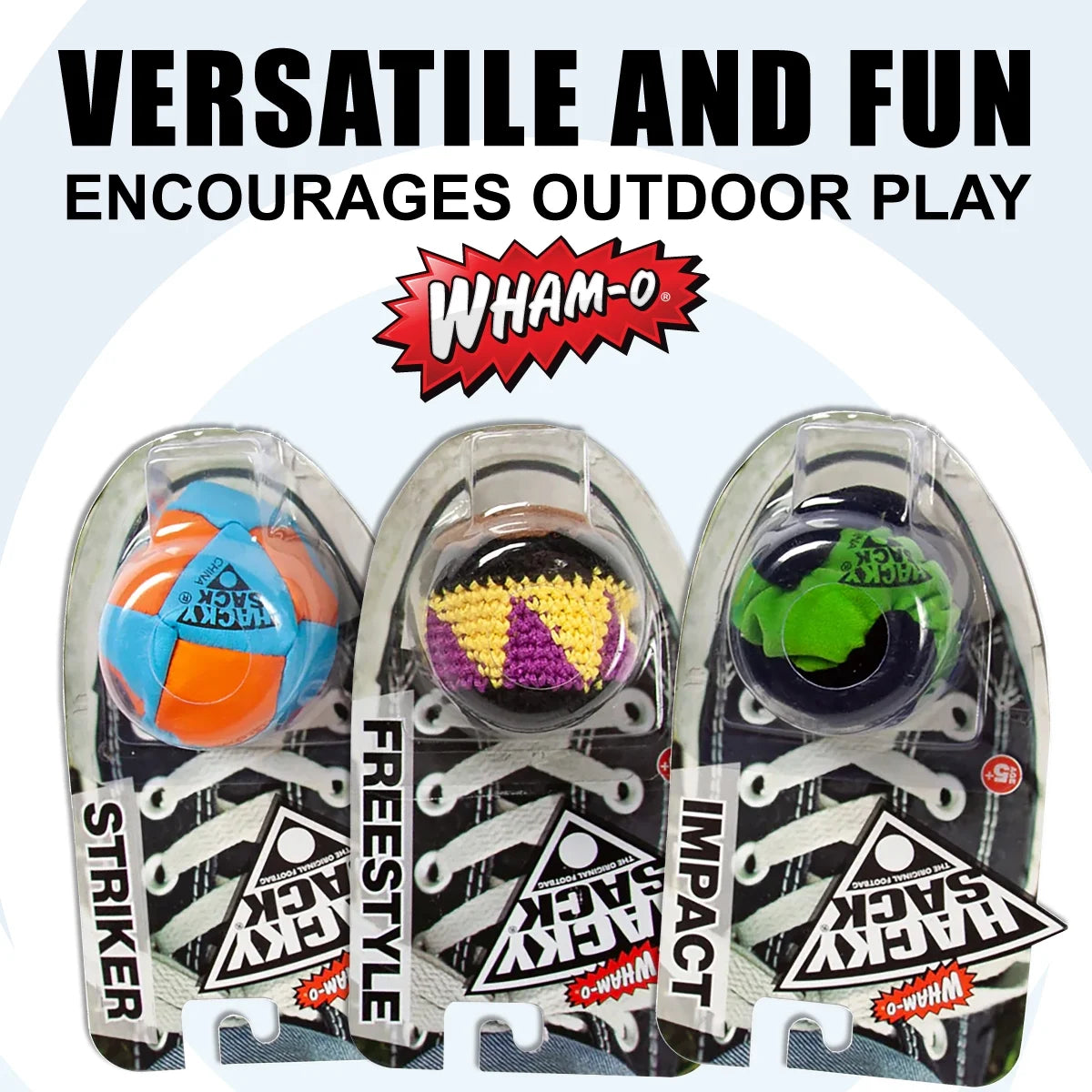 3 PACK Hand Stitched 3 Panel Footbag P471195