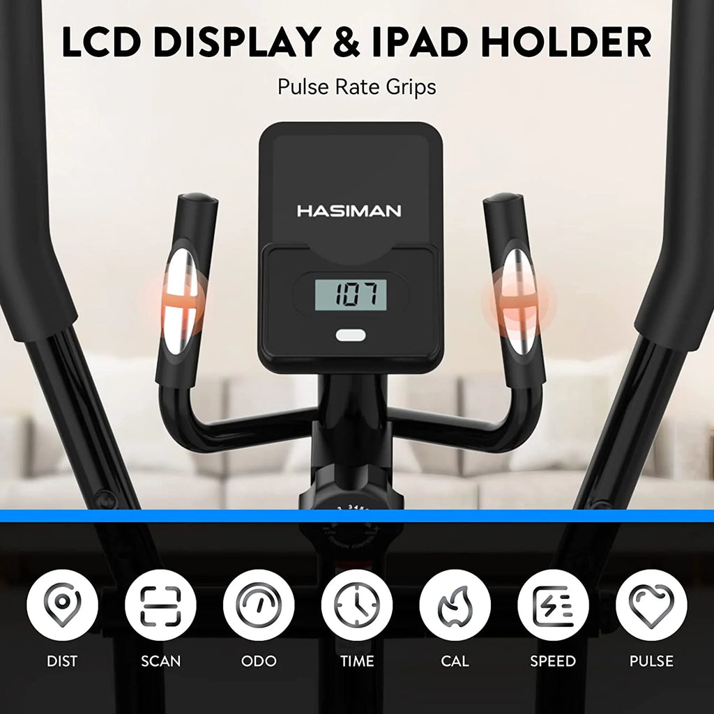 Magnetic Elliptical Exercise Machine with Pulse Rate Grips S8454