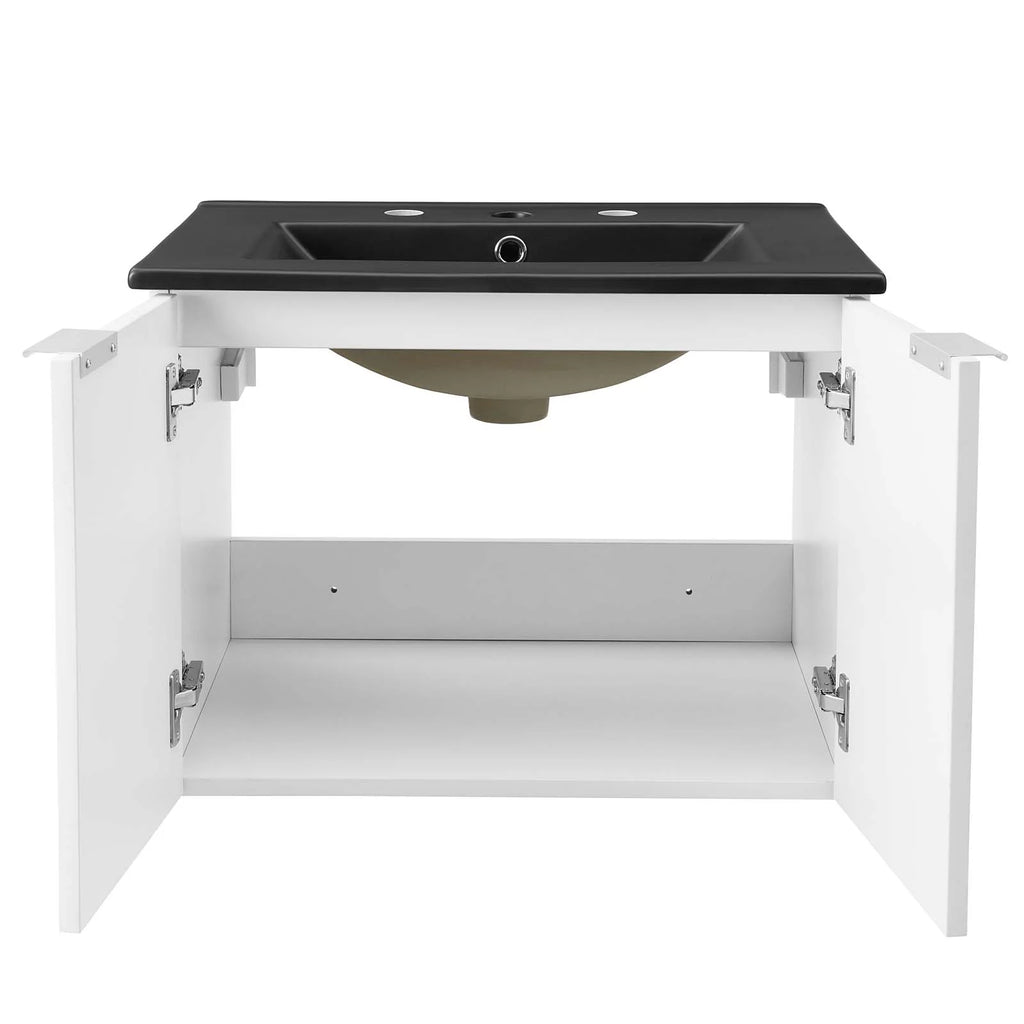 Wall Mounted Melamine Sink Vanity Cabinet J9617