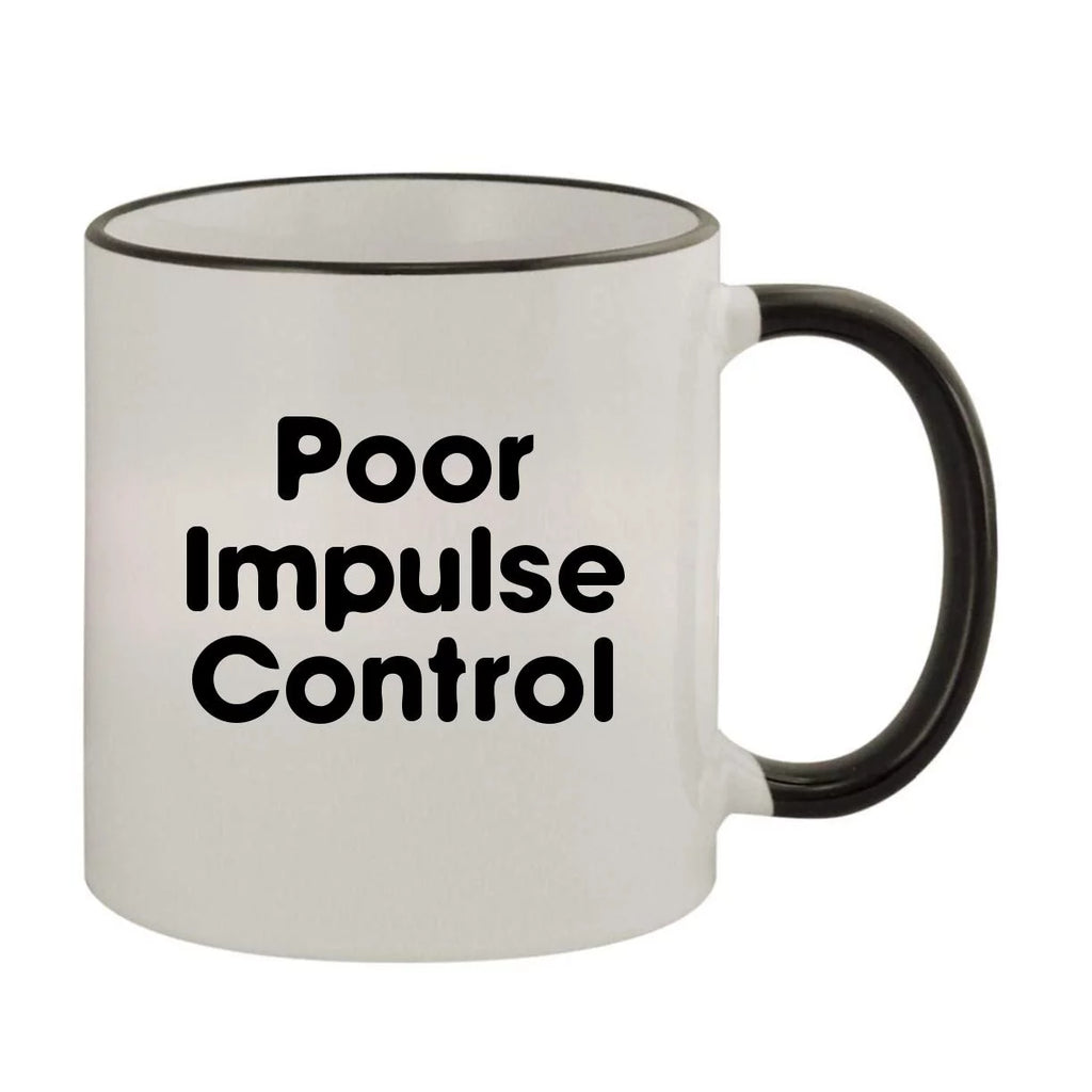 11oz Colored Rim and Handle Coffee Mug X79573