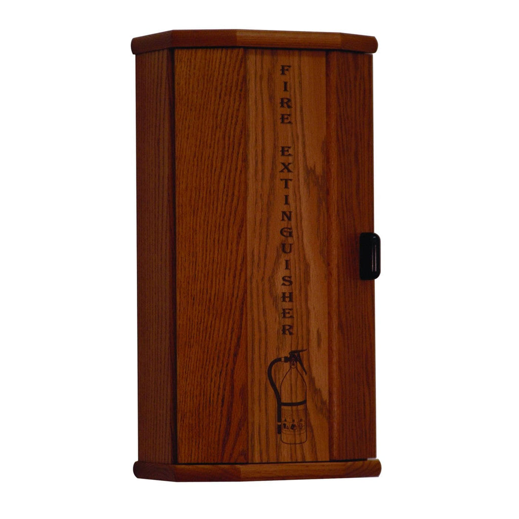 Medium Oak Wooden Fire Extinguisher Cabinet U542