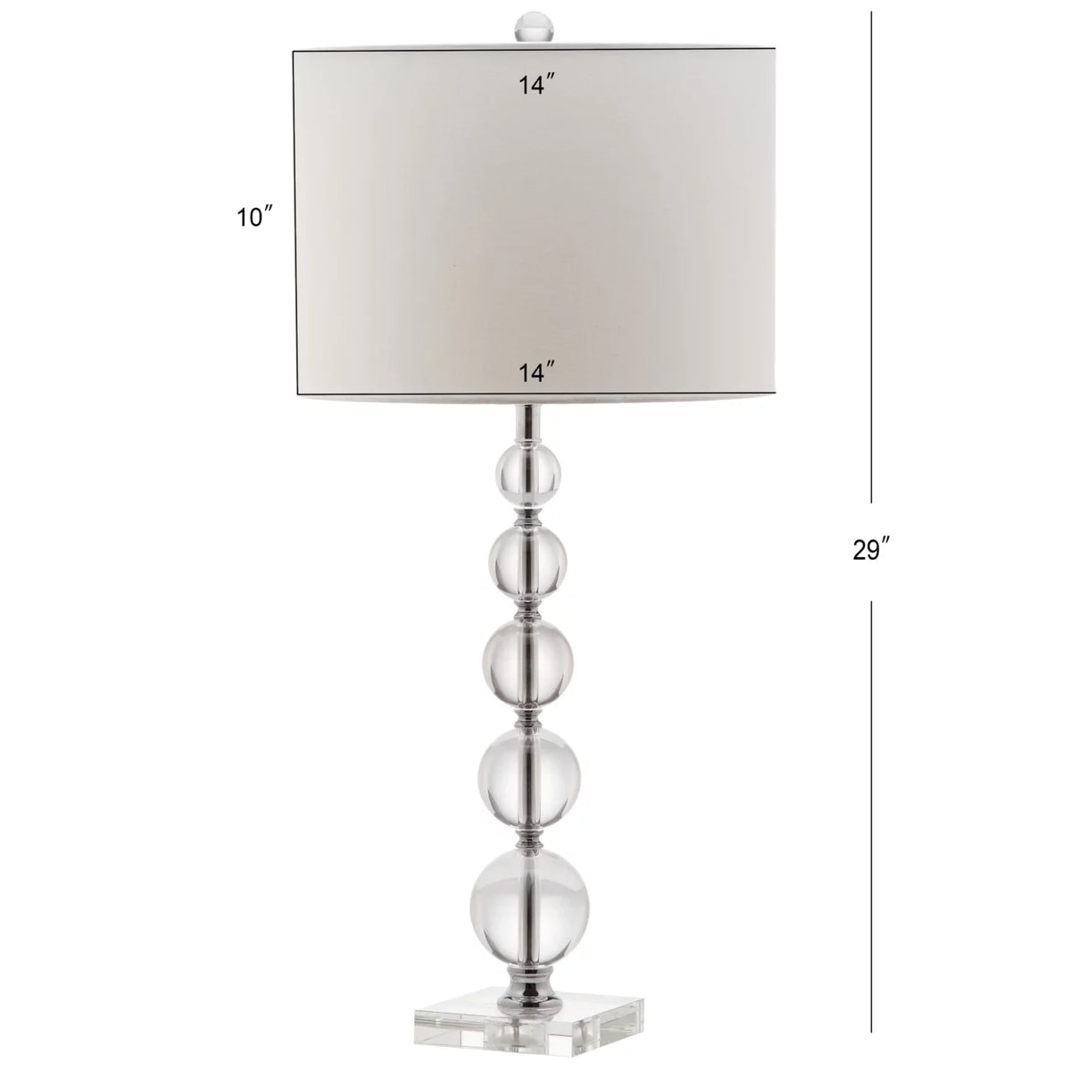 Clear Set of 2 Table Lamp D462