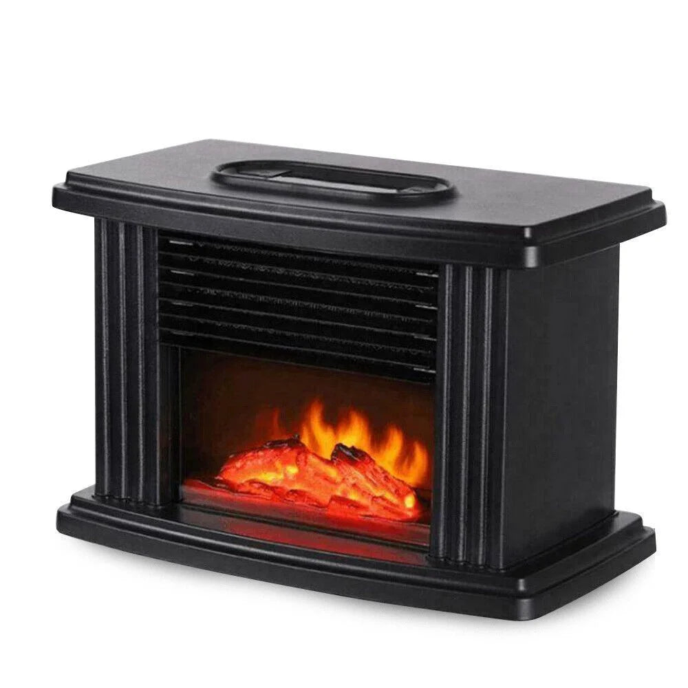 3D Electric Fireplace, 1000W Small Air Heater R435951