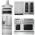 48 Dual Fuel Range, Range Hood, Refrigerator, Dishwasher, Microwave, Wine Cooler V14080