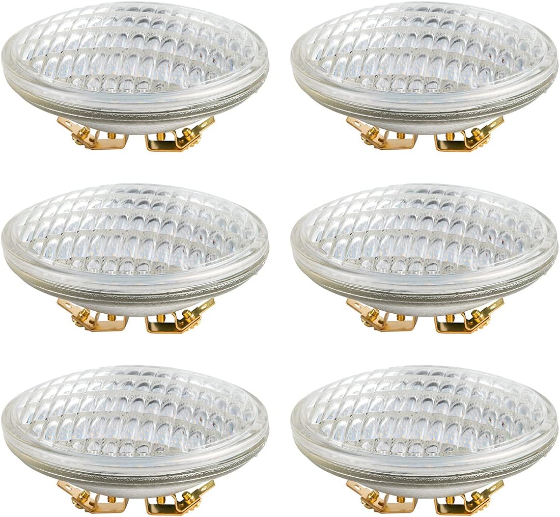 PAR36 LED Landscape Light Bulb, 6W 600 Lumen, Daylight White 6000K, 12V DC/AC, 4 Pack J258259