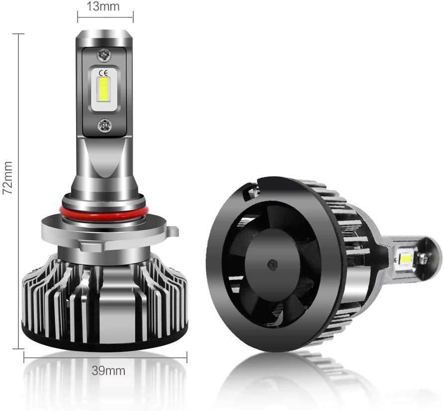6500K Xenon White LED Headlights Bulbs Pack of 2 V586541