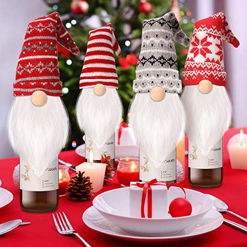 9 Pieces Christmas Wine Bottle Topper Cover H408