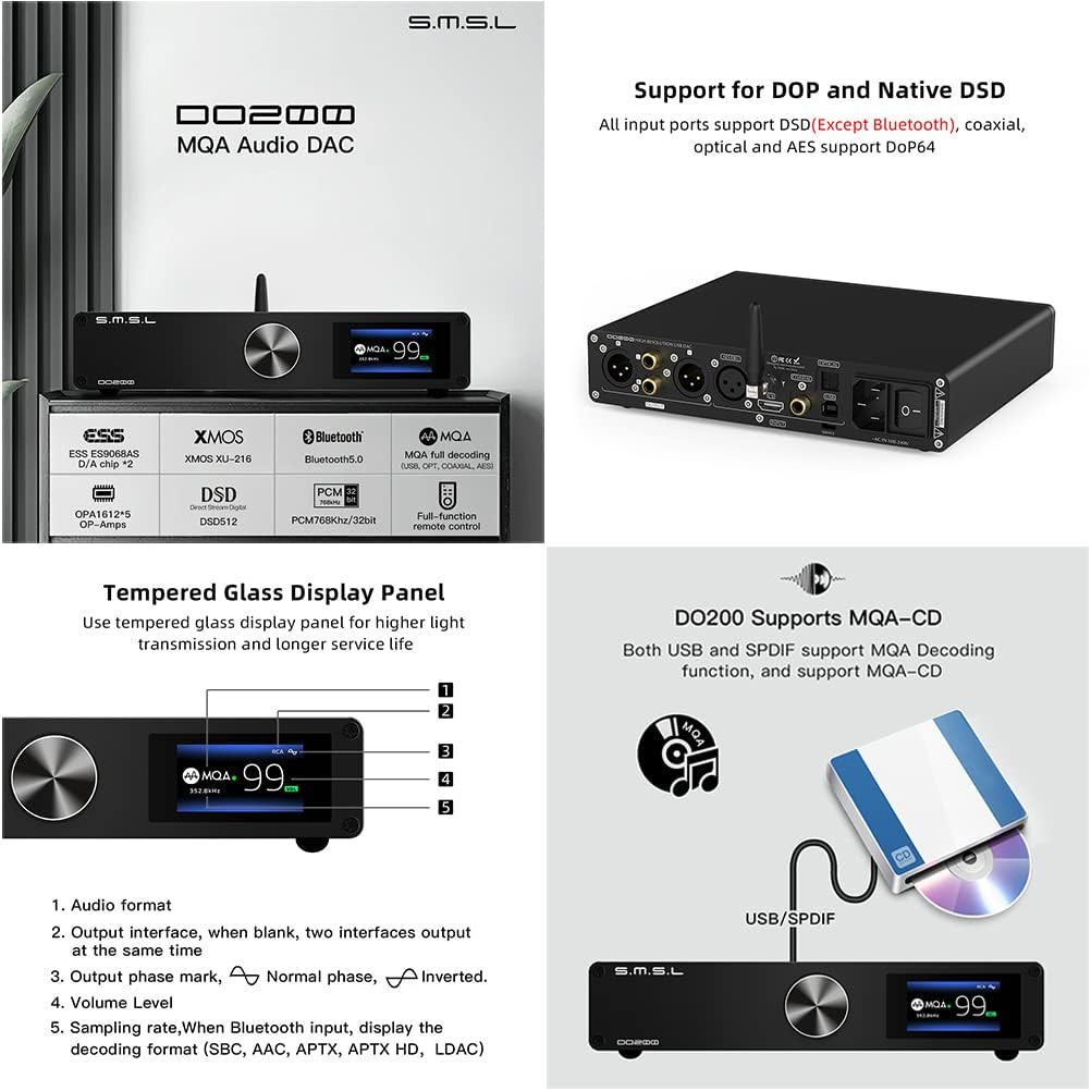 Balanced Desktop Audio DAC with Bluetooth S717573