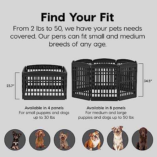 6 Panel Exercise Pet Playpen with Door L99671