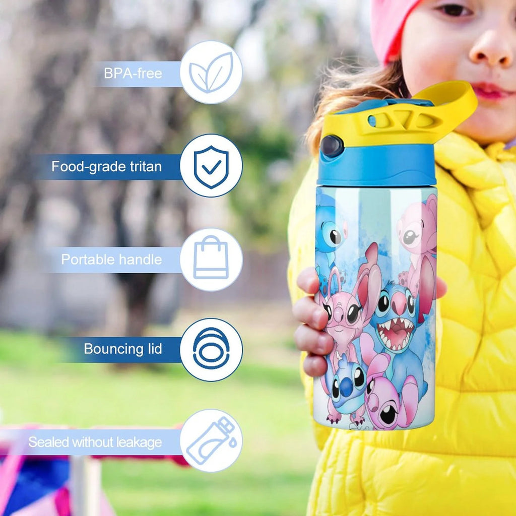 Stainless Steel Vacuum Insulated Water Bottle With Straw O3919