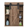 Grey Sliding Barn Door TV Stand Cabinet V148669