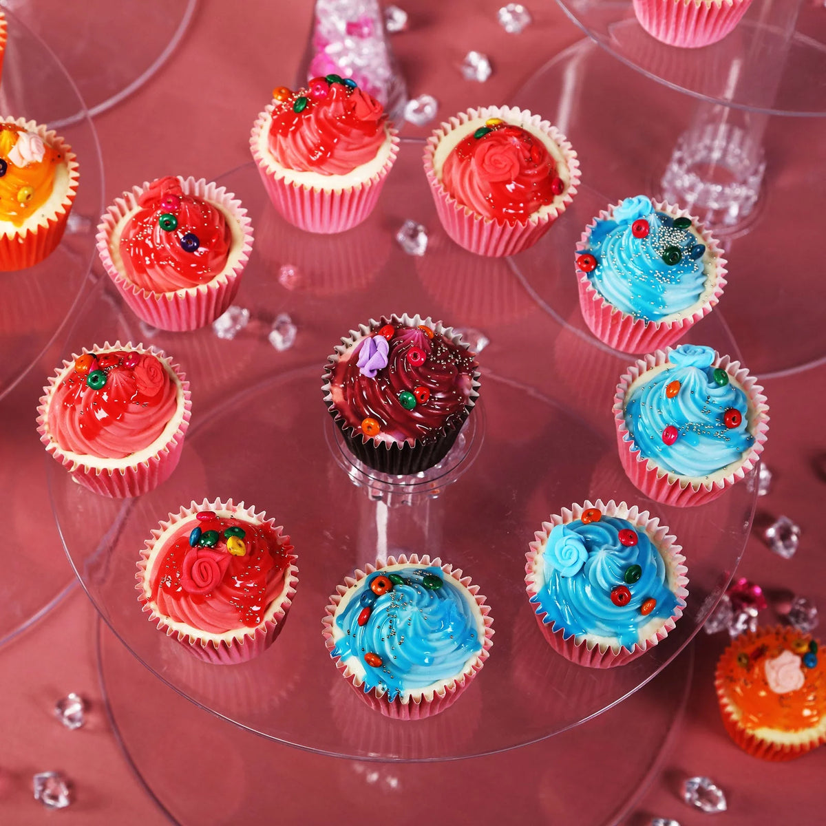 7 Tier Clear Acrylic Crystal Cake Stand X55267