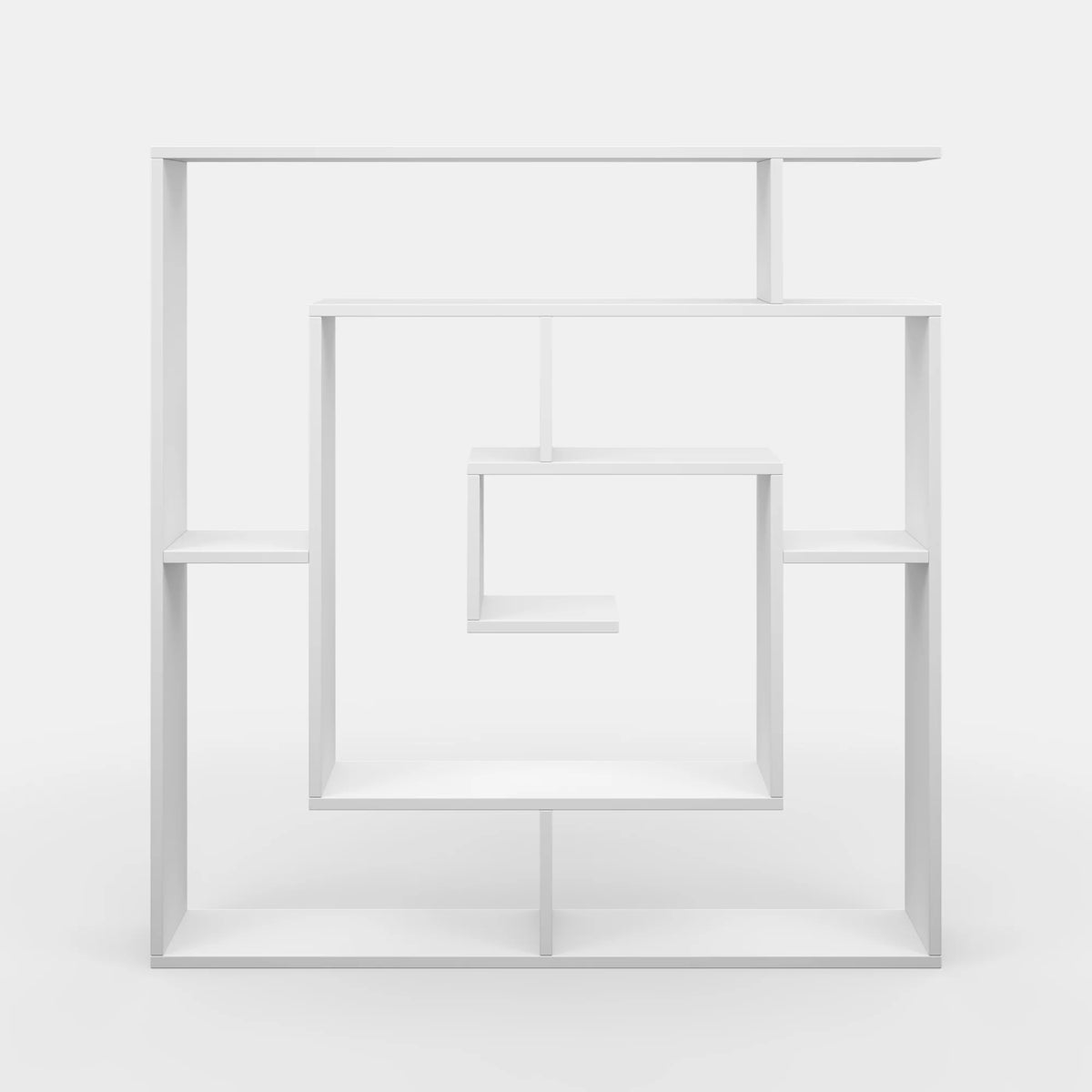 4 Tier White Modern Bookcase V96500