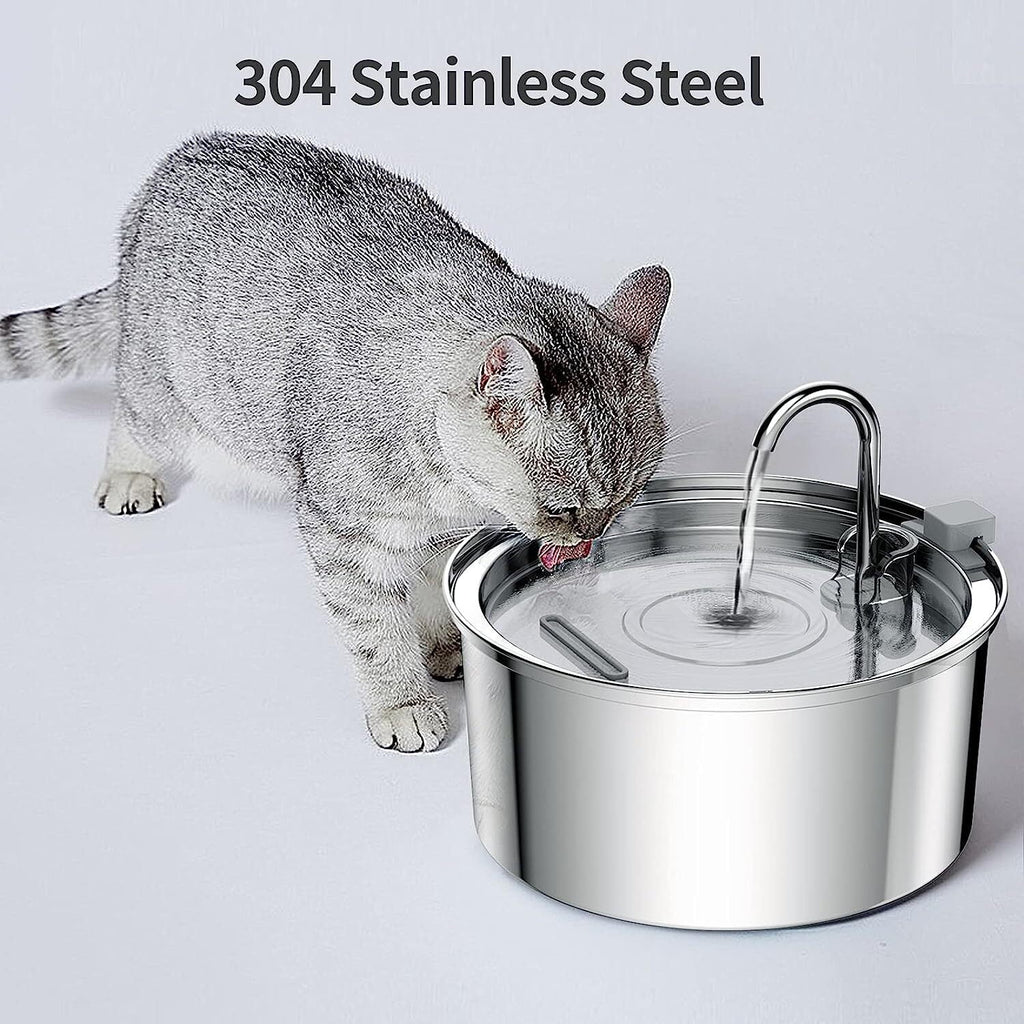 Cat Water Fountain Stainless Steel B3643