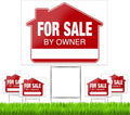 For Sale Signs (5 Pack) Double-Sided Yard Sign Stakes with Directional Arrows N78134