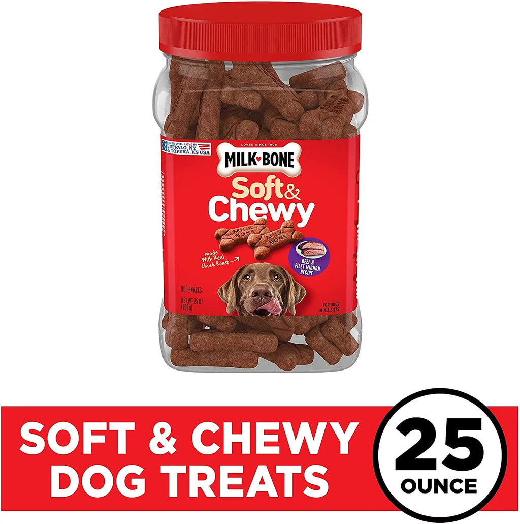 Soft & Chewy Beef Dog Treats 25 Ounces V99471