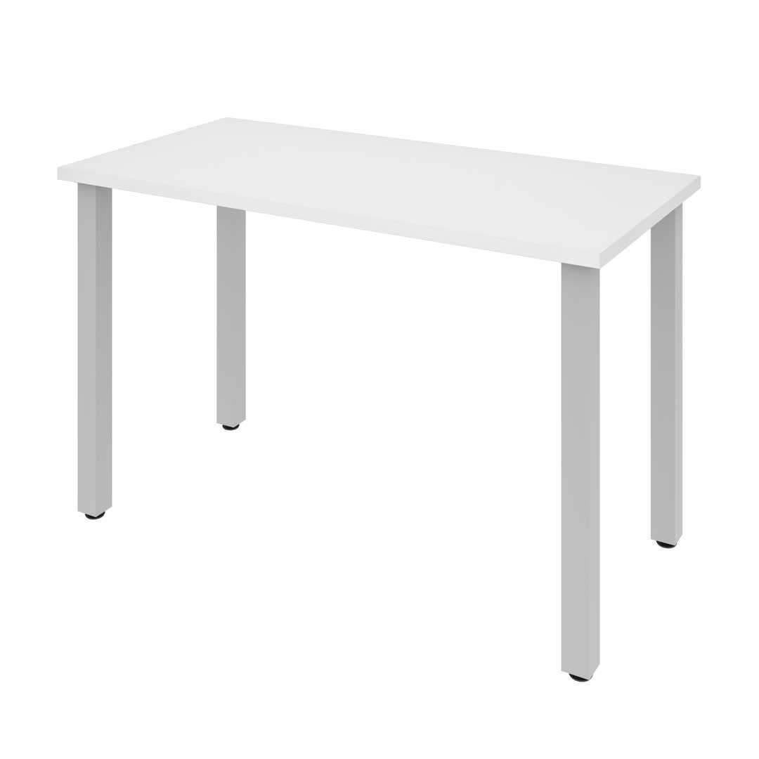24x22 x 48x22 Table with Square Metal Legs in Black K922